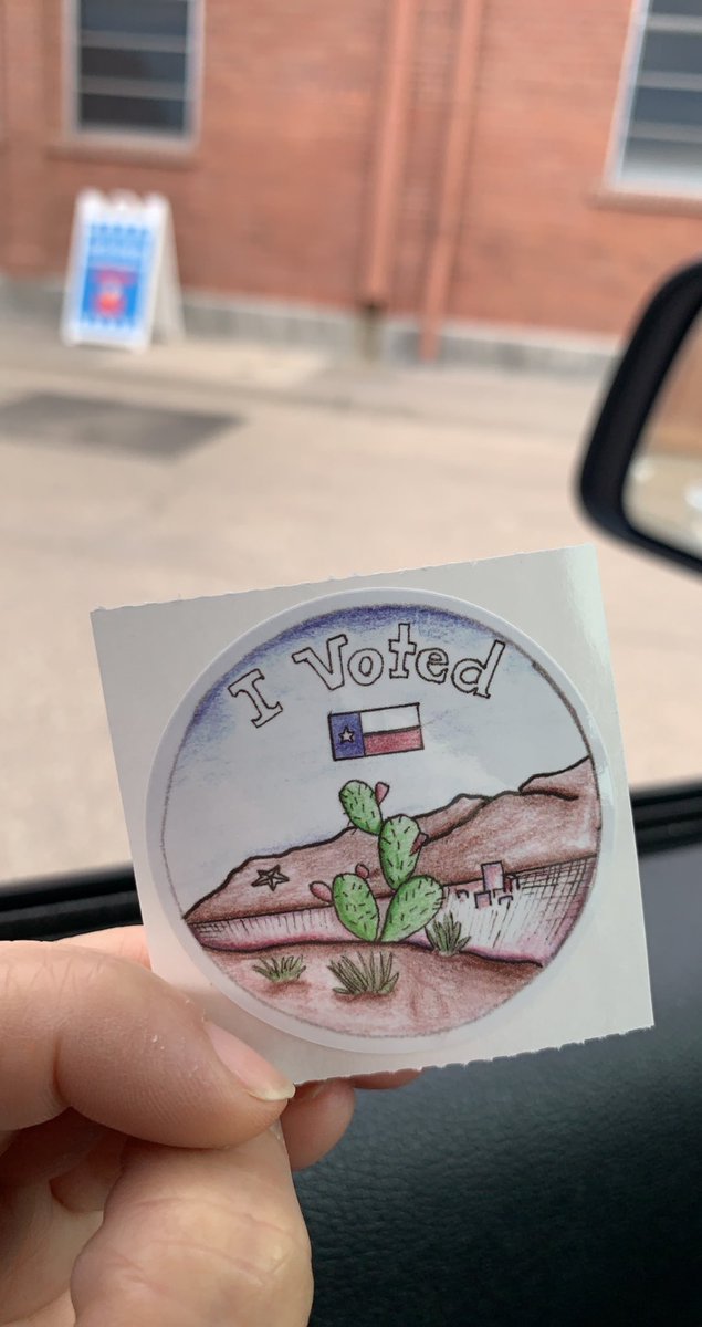 arleen1023's tweet photo. Last day of early voting folks. Vote today or on Election Day March 1st, please just get informed about your candidates and VOTE! 🗳 Proud to have just cast my vote for @MelissaTXSBOE1 🗳💙❤️🍎 #publicschoolsrock #sayNotocharters https://t.co/ZA8RL7RMdv