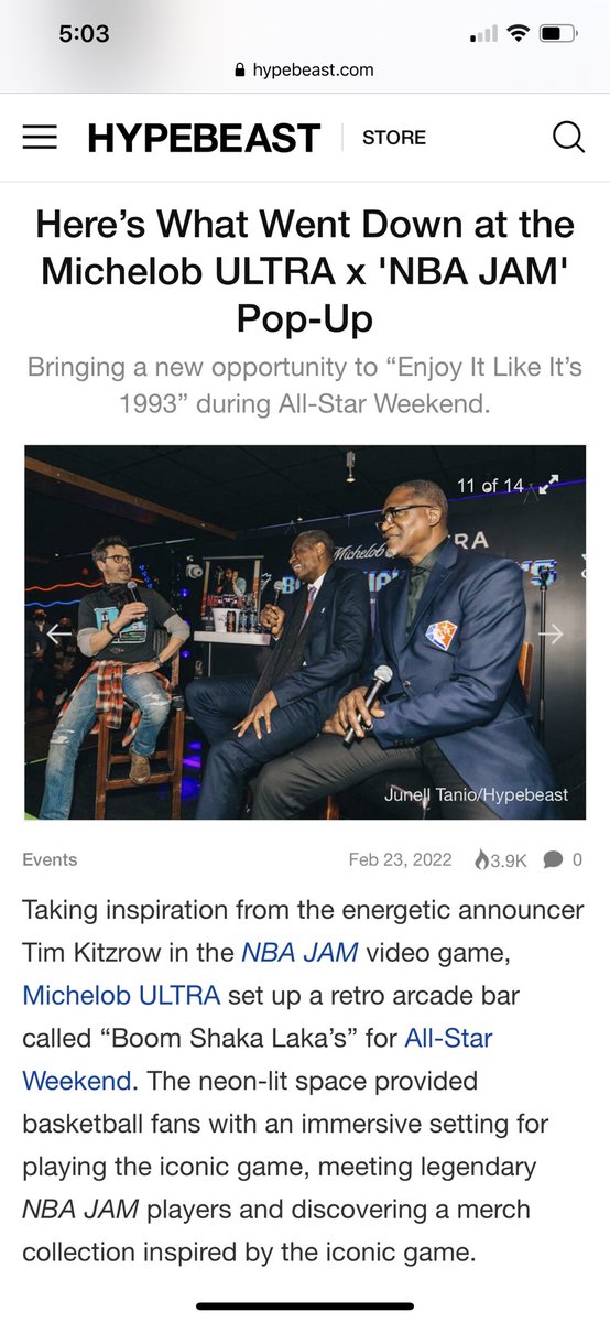 Tim_Kitzrow's tweet photo. Everyone had an ULTRA special ALL STAR weekend thanks to @MichelobULTRA ‘s #ULTRAJAM party at BOOMSHAKALAKA’S BARCADE in Cleveland! “ It’s only worth it if you enjoy it” , and the fans enjoyed every minute of it...like it was 1993! @DWilkins21 @JamesWorthy42 https://t.co/x51DbNF9lj