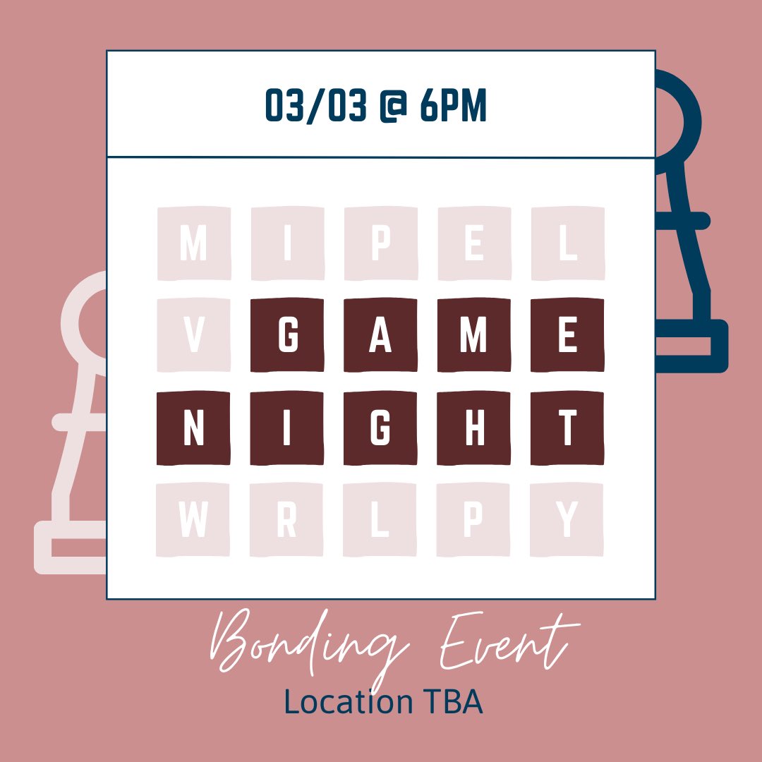 WISMUMASS's tweet photo. It is the first bonding event of the semester and we are starting off with a bang! Everyone is invited to our game night next Thursday. Whether it be Mafia or Uno, we are bringing out our competitive sides. Make sure to stop by because there may or may not be pizza🤫 https://t.co/TVlX9pev0n