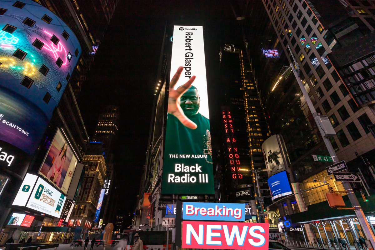 robertglasper's tweet photo. In case you missed it, Black Radio III is OUT NOW ON ALL PLATFORMS!!! Thanks for the support, @Spotify 

#BlackRadioIII #RobertGlasper #NewMusic #NewMusicAlert🚨🚨🚨🔥🔥🔥 #NEWMUSICFRIDAYS https://t.co/EkztwmKBFp