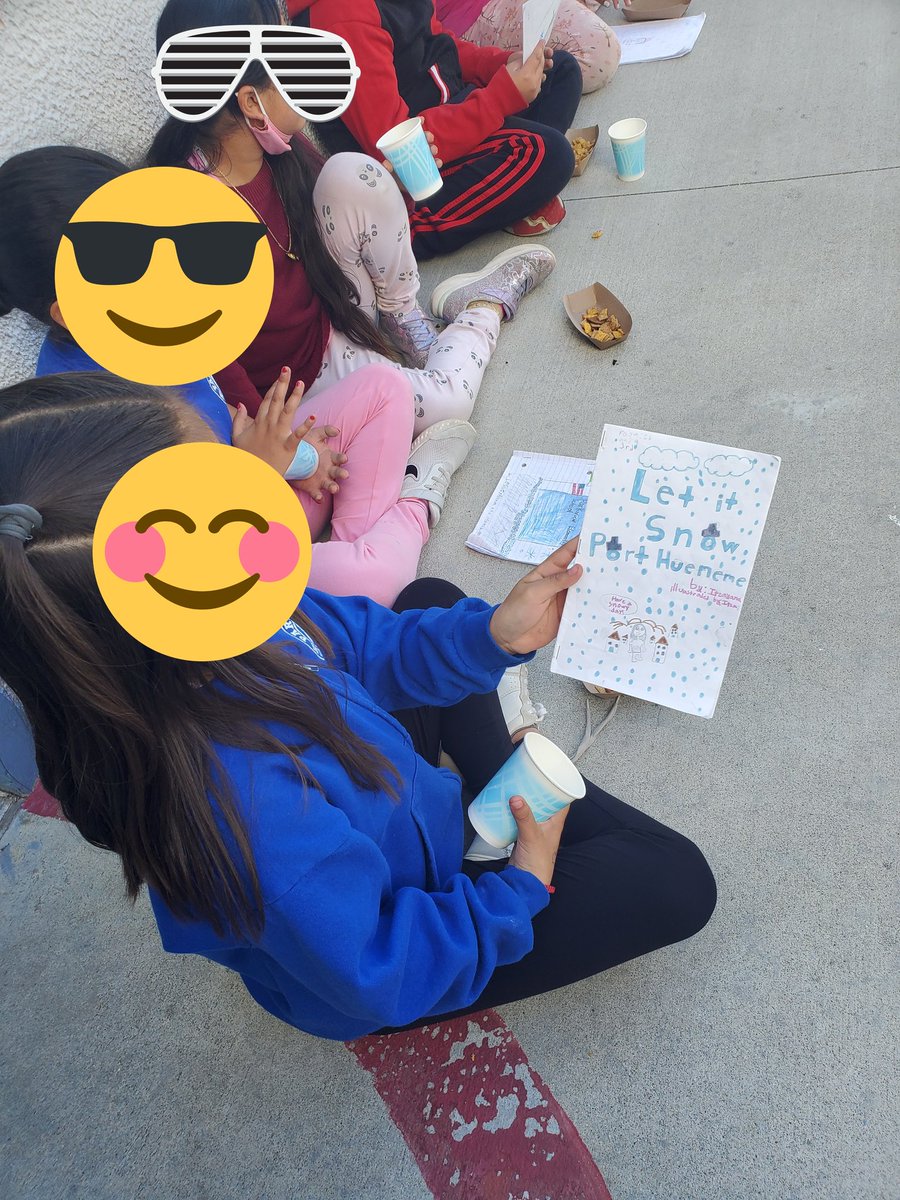 ParkviewMustang's tweet photo. Parkview writers are sharing their entries into the writing contest, "The Day it Snowed at Parkview." What better way to celebrate than with Hostess Snowballs! Thank you to Mrs. Swift, our librarian, for organizing this from beginning to end. #hesdpride #pkvpride https://t.co/UYwHSog4mz