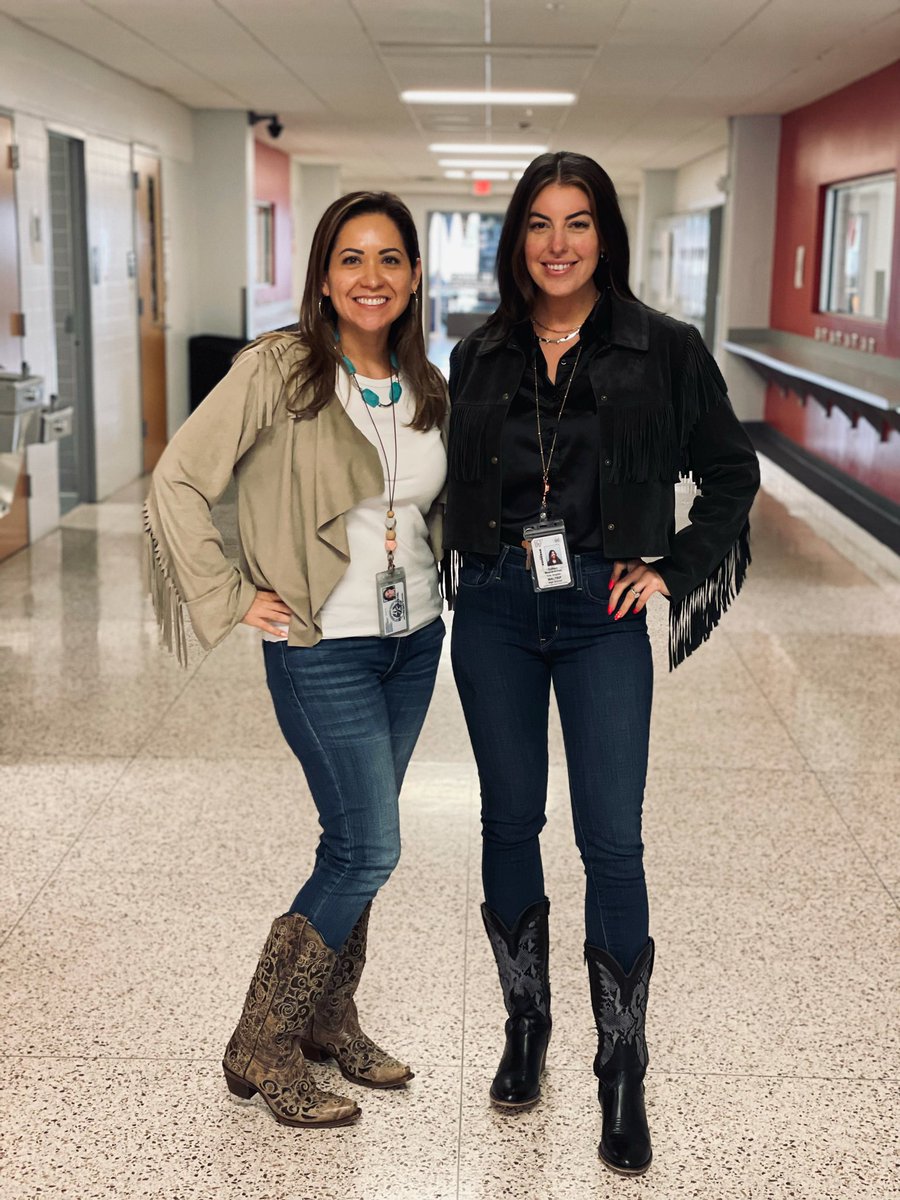 Yeehaw! Go Texan Day with my work bestie 🥰🤠
<a href="/WaltripRam/">Waltrip High School</a>