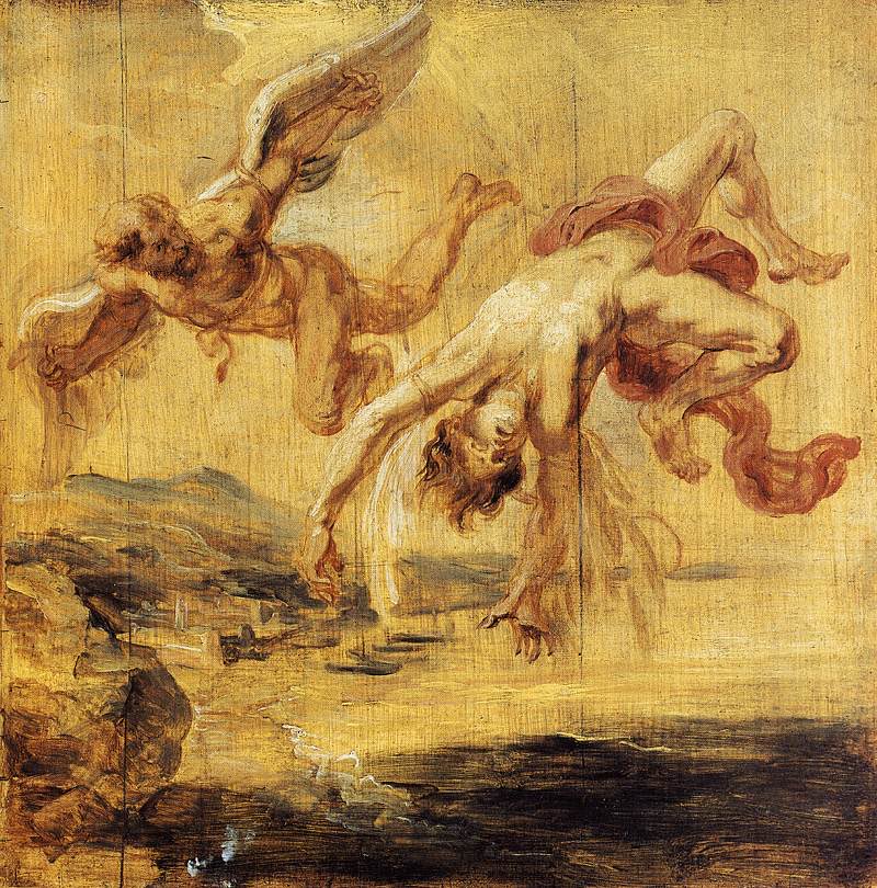 La caída de Ícaro, 1636, Peter Paul Rubens