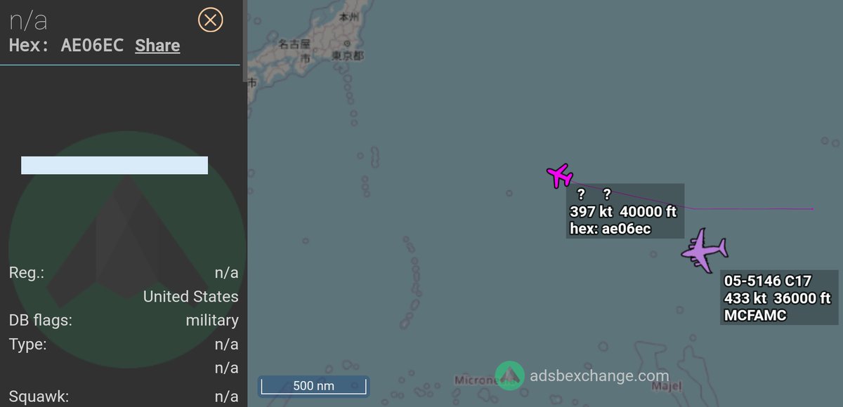 FMilcoms's tweet photo. #SPAR28 departed PHNL and is heading W.

#AE06EC https://t.co/XlDZM1c2Lq