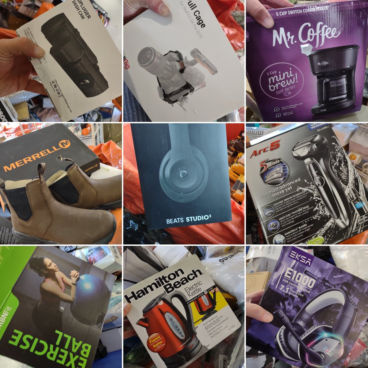 thebigboxoutlet's tweet photo. THE TRUCK IS IN! WOW! You won't believe the deals this weekend - beats headphones! Merrell boots! Pro gaming gear and more! $7 on Saturday and $6 on Sunday!! https://t.co/smkdPkFK1e