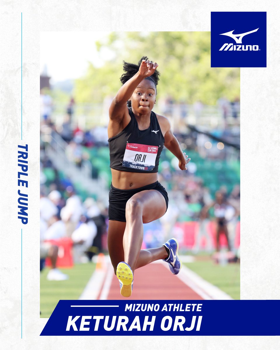 MizunoRunUSA's tweet photo. 📣EXCITING NEWS!📣
Mizuno is pleased to announce a multi-year sponsorship agreement with two time Olympian, Bowerman Award Winner, and American Record Holder in the Triple Jump, Keturah Orji!
#usatf #keturahorji #mizunoathlete https://t.co/UFec2fNxUT