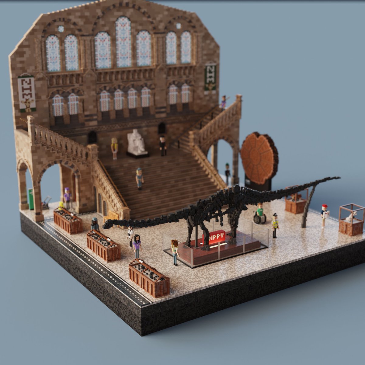VilleVoxel's tweet photo. One of you lucky residents will be in the chance of minting the Natural History Museum London 1/1 soon - date to be announced tomorrow. 🦖 

P.S  @NHM_London Do you recognise this? ⬇️ https://t.co/jgcbiZx5vf
