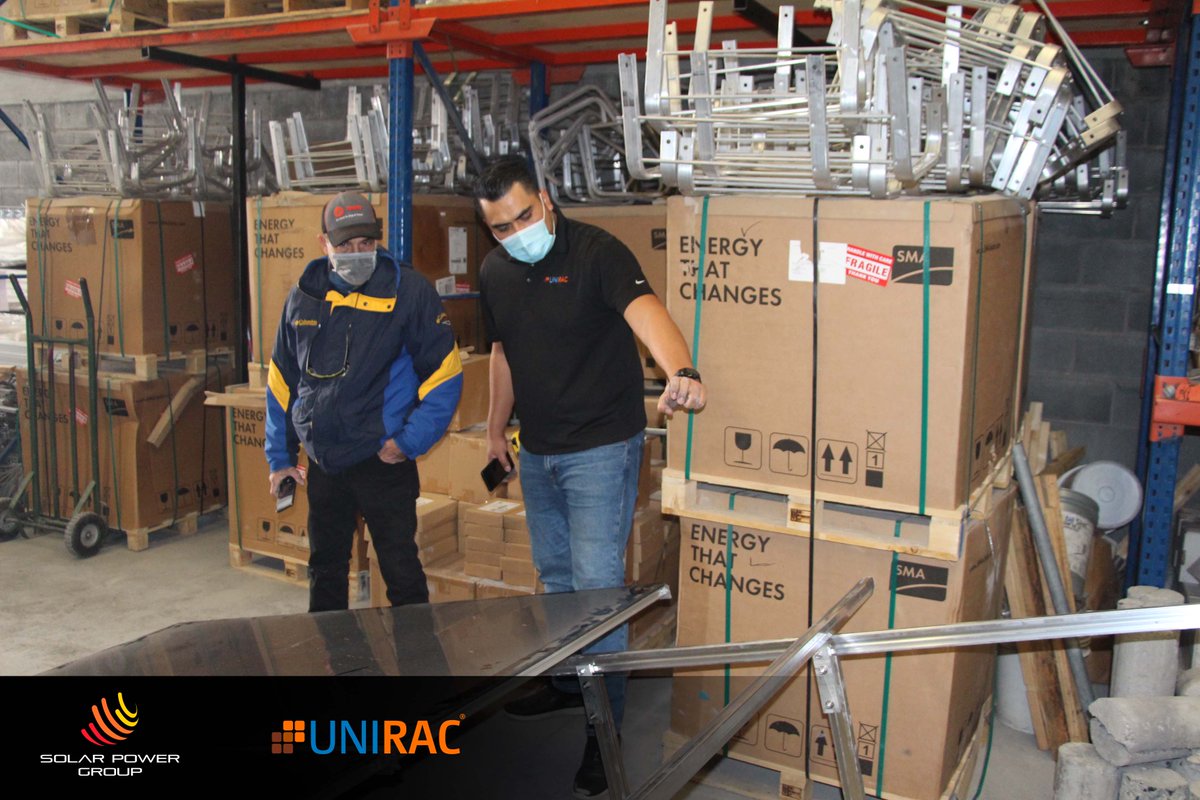 solarpowergroup's tweet photo. El día de hoy tuvimos la oportunidad de tener un entrenamiento de la nueva estructura SM Ascender, con nuestro socio comercial @Unirac, Solar Power Group siempre a la vanguardia de las nuevas tecnologías y en mejora continua.
#GoSolar #SolarPowerGroup #unirac #Training https://t.co/aaOU8KjSlw