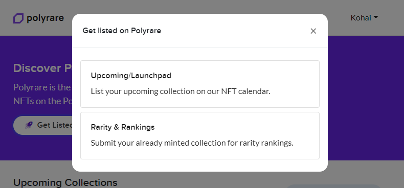 You can now easily submit your upcoming #Polygon project to our web3 powered Launchpad &amp; Calendar. Listing is completely free and allows users to mint directly from your contract on our website.

polyrare.com

#PolygonNFT #polygoncommunity