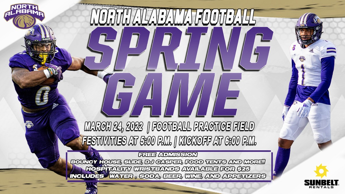 🚨The Spring Football Game is March 24th at 6pm on the Football Practice Field‼️ We'll have food tents, bouncy house, DJ Casper, & fun for the whole family! Admission is FREE. Hospitality tent wristbands available for $25 each at the link below⬇️ 🔗1l.ink/LVTV5JD?id=1700