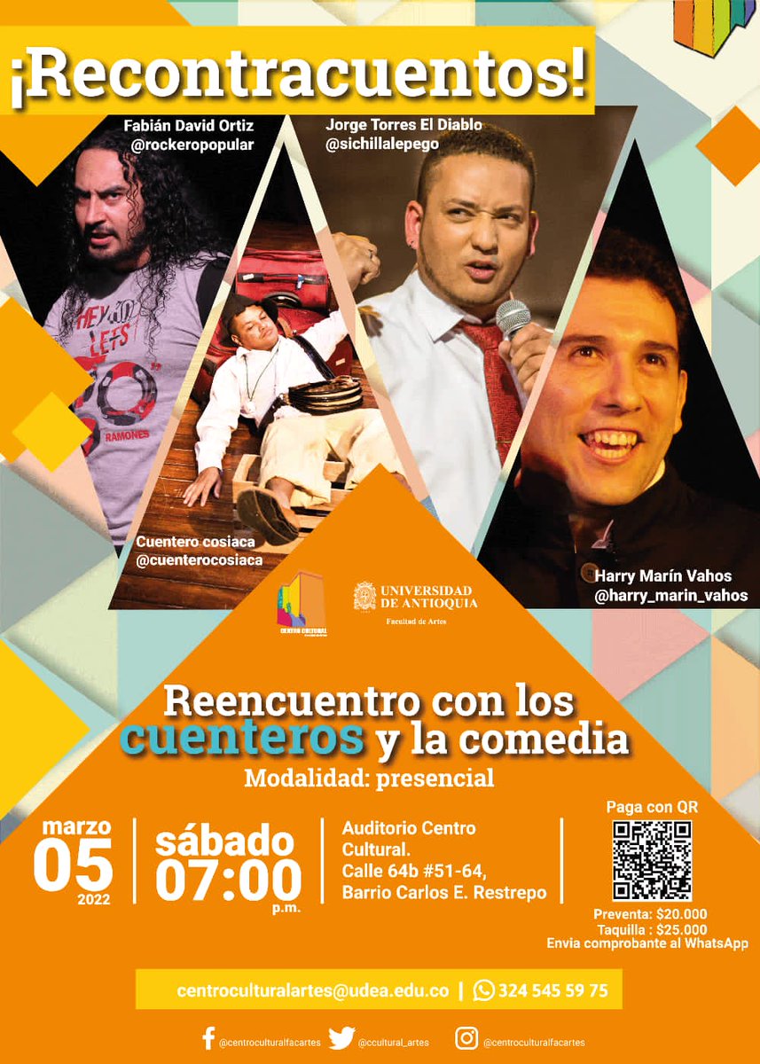 MarinVahos's tweet photo. Gente linda a la que le gusta los cuentos: atentos pues que tenemos un gran evento en @ccultural_artes https://t.co/Z6La78qNRw