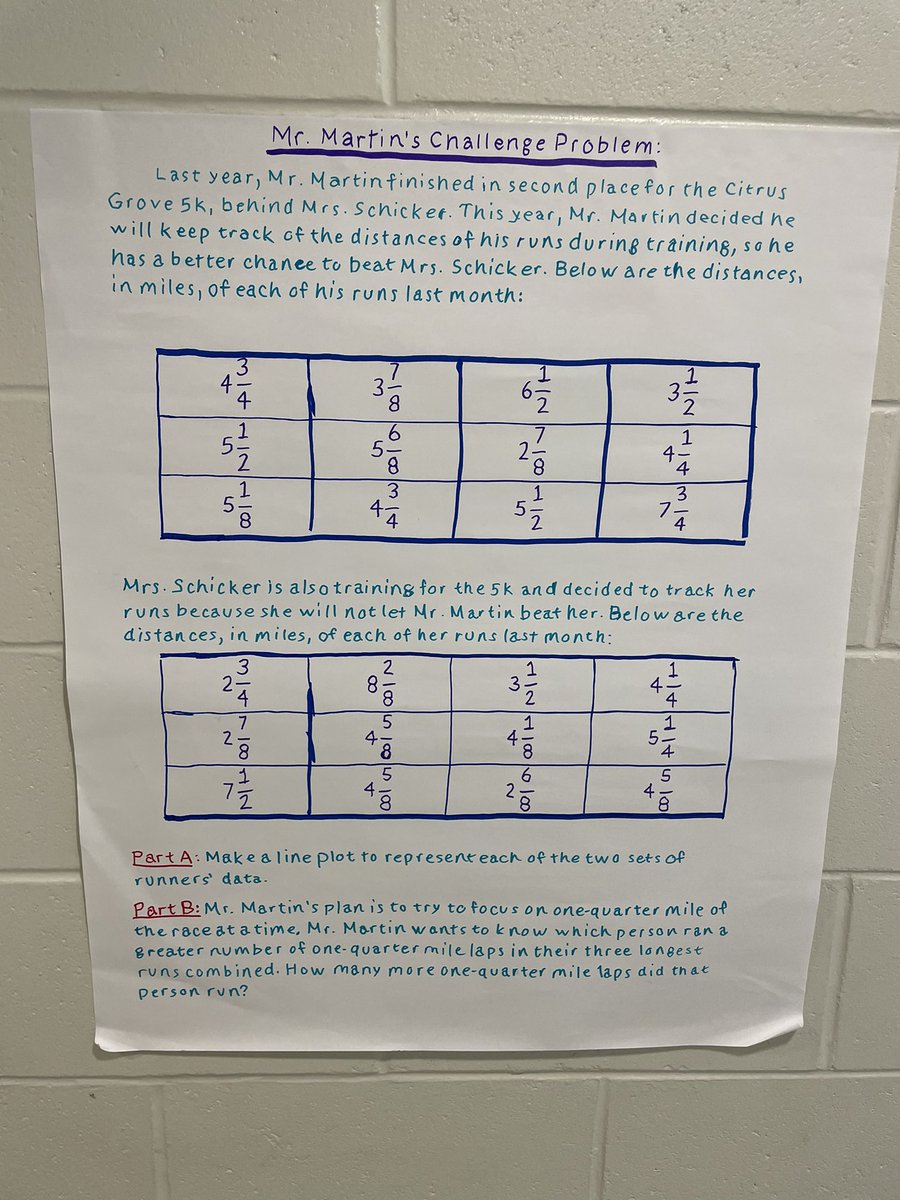 blueegg3r's tweet photo. Pretty proud of my mathematicians who solved our math coaches’ 5th grade challenge problem!!! @CitrusGrove_VCS @volusiaschools #vcsmath https://t.co/wkdEVfPmsf