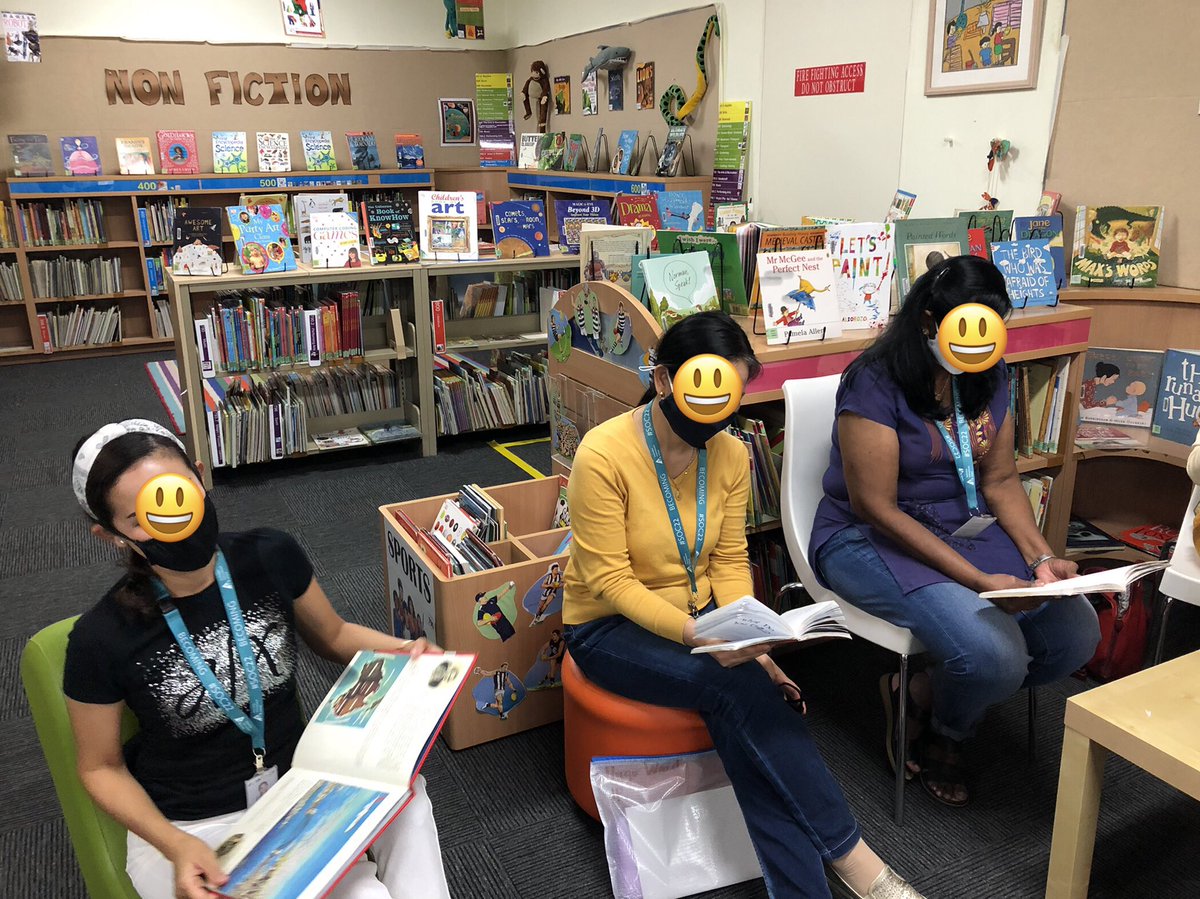 It was lovely to host staff in the #library during our PD Day on Friday. Reading was a popular choice during our session aimed at improving staff #wellbeing