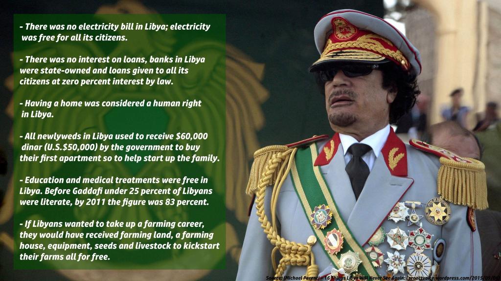 Kgoshigadi_TT's tweet photo. Naked Truth about Gaddafi 💔 why they killed such a hero? https://t.co/x2j1dffTUD