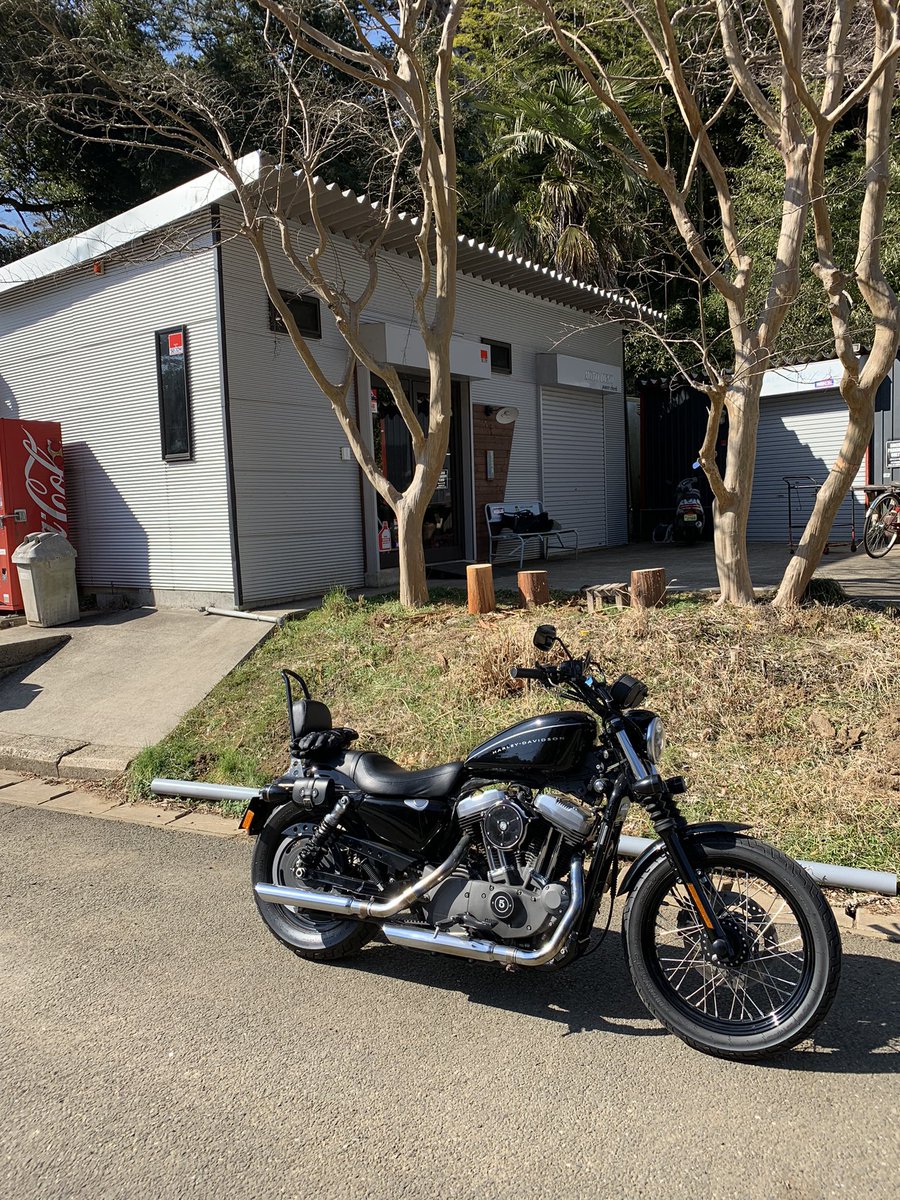 CB750four_1970's tweet photo. 今日は暖かいので久しぶりにバイクに乗りました☀️
自分のバイクないので友達のハーレーでバイク屋さんまで🏍💨

#モトハウスやまんが
#ハーレー
#XL1200N
#ナイトスター https://t.co/o8Z7VOiD3y