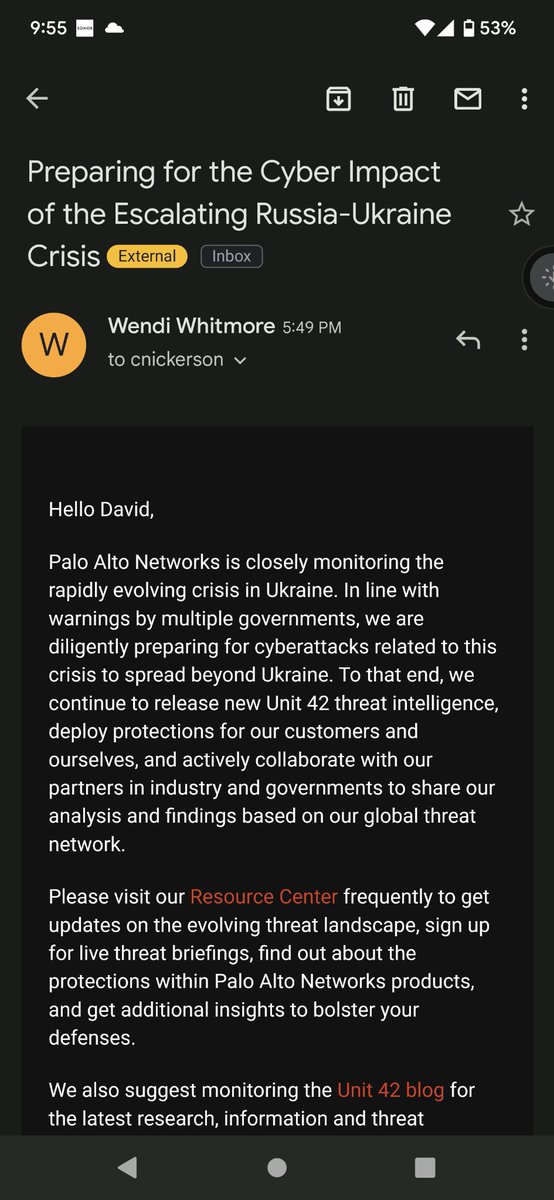 indi303's tweet photo. Add @PaloAltoNtwks to the #AmbulanceChaser of infosec List! Way to show that you are the absolute BOTTOM of the market. https://t.co/lJyj4qbR38