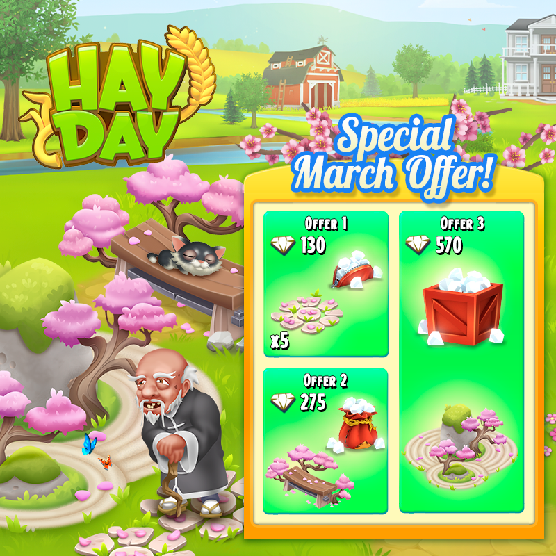 hayday's tweet photo. We have added new time-limited diamond packages to the shop! π€© Each one come with a special exclusive decoration!! What better opportunity than now to stock up on diamonds! But be quick, these packages are only available for a short amount of time! β° #HayDay #DiamondPacks https://t.co/nx57RdkHLE