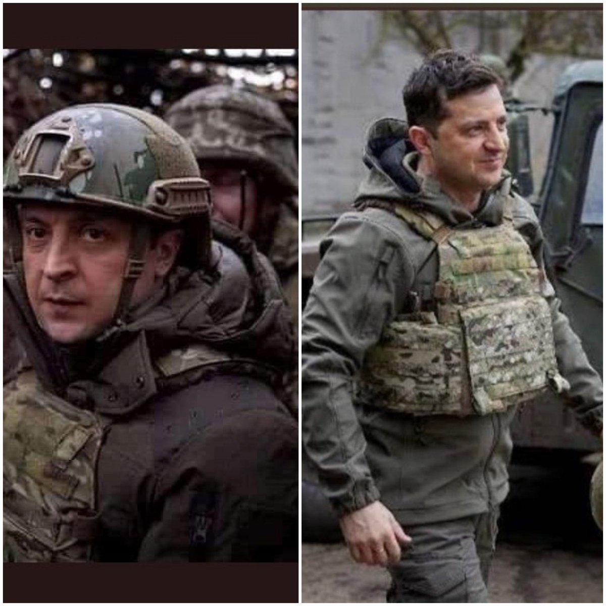 Want to see what #leadership looks like. This is #UkrainianPresident Zelenskyy who took off his suit &amp; put on a uniform. When offered evacuation, he said “The fight is here; I need ammunition, not a ride,” #Ukraine
