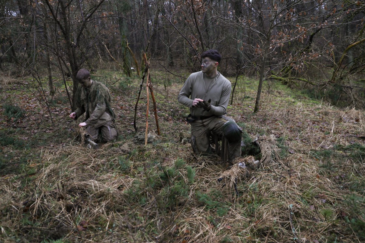 USArmyEURAF's tweet photo. What do y'all know about stalking training? 

Snipers assigned to 2nd BN, 34th Armored Regt., 1st ABCT, @FightingFirst, recently honed their stalking skills at Drawsko Pomorskie, Poland.

#StrongerTogether #WeAreNATO https://t.co/xzsDU6ulku