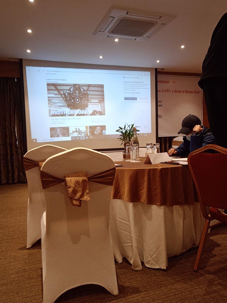 Prabindra101's tweet photo. Seminar started at @hotelamb 
#killerrobots #seminar #wdpnepal https://t.co/P0DcbEMaTP