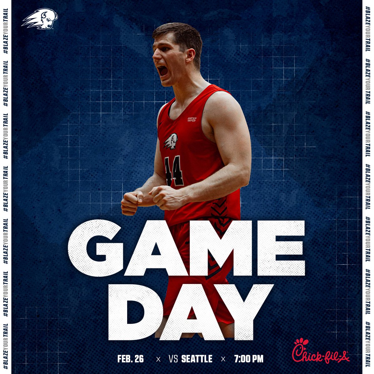 UtahTechMBB's tweet photo. SENIOR DAY!
🏀 - @DIXIESTATEBBALL vs. @seattleumbb
🏟 - Burns Arena
⏰ - 7 p.m.
📻 - https://t.co/6bZ1upJv6t
💻 - https://t.co/GFXv5o2zQk
📈 - https://t.co/URD7yzyq1u
#DixieBlazers | #WeAreONE | #WAChoops | #WACmbb | #ThankYouSeniors https://t.co/anGZZ171Cv