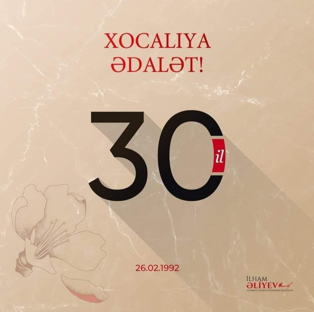 #JusticeforKhojaly 
#KhojalyGenocide 
#Khojaly30