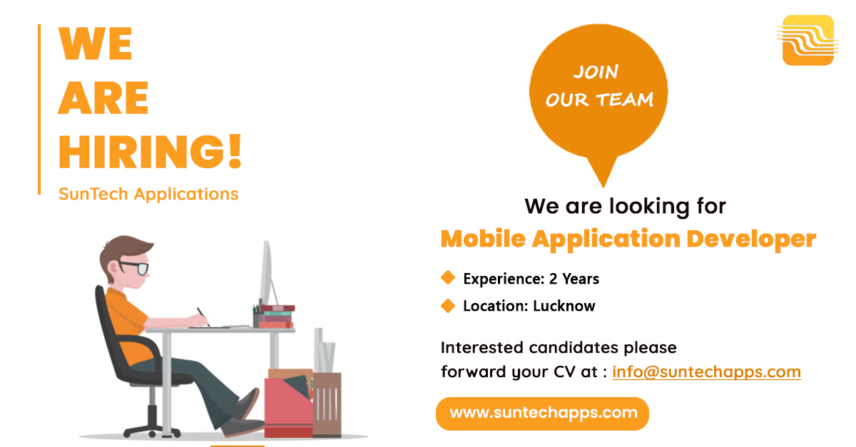 Suntech_apps's tweet image. Hi - We are looking for #MobileApplicationDeveloper
Interested Candidates Please Forward Your CV at : info@suntechapps.com