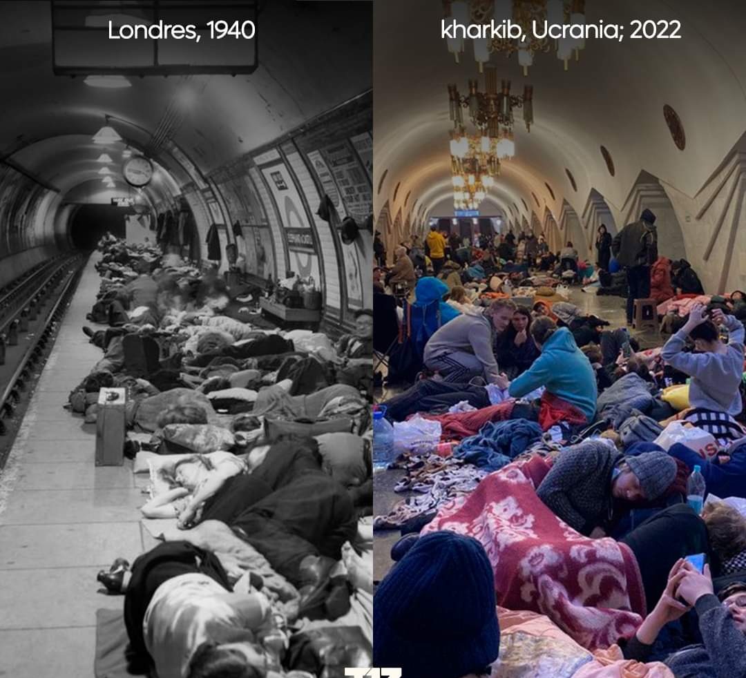 AllMosh's tweet image. Londres, 1940 / Kiev, 2022. 
Nada ha cambiado. 
Nada hemos aprendido.
 #Ucrania #UcraniaRussia