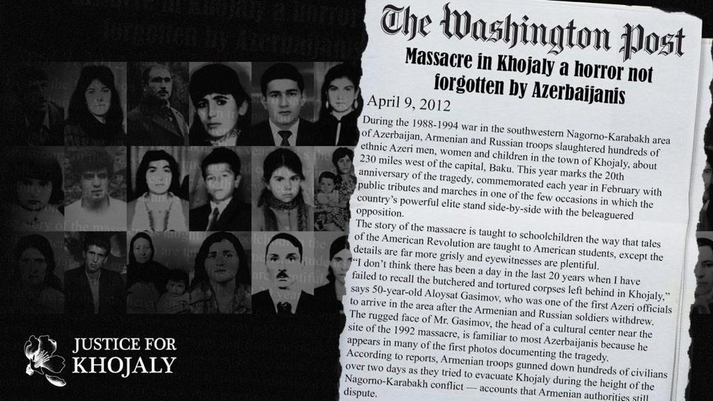 This incident, committed by the 366th Regiment of the Soviet Union and the Armenian armed forces on February 26, 1992, is written in bloody letters in the history of Azerbaijan.#JusticeforKhojaly #KhojalyGenocide #Khojaly30 #Khojaly613
