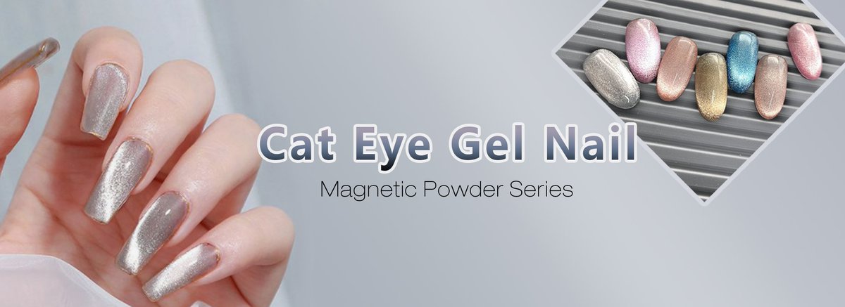 Amazing Cat Eye Gel Nail！ Cat eye effect artificial nail tips! #nailart #nailtips