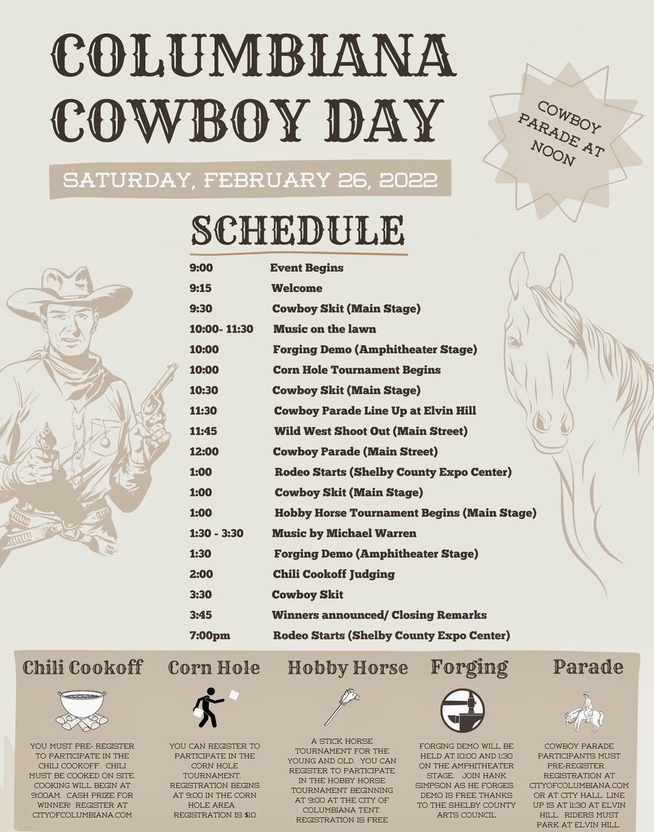 The Shelby Connection with <a href="/DonnaBowles/">DonnaBowles</a> &amp; <a href="/Paul_DeMarco/">Paul DeMarco</a> ~ Sat @ 9AM.
This week we catch up w/ <a href="/TWG2022/">The World Games 2022 Birmingham</a> CEO Nick Sellers, and Manager of Community Affairs &amp; Senior Services w/ City of Columbiana, Ali Payne 
about Cowboy Day in Columbiana.
Kool969.com