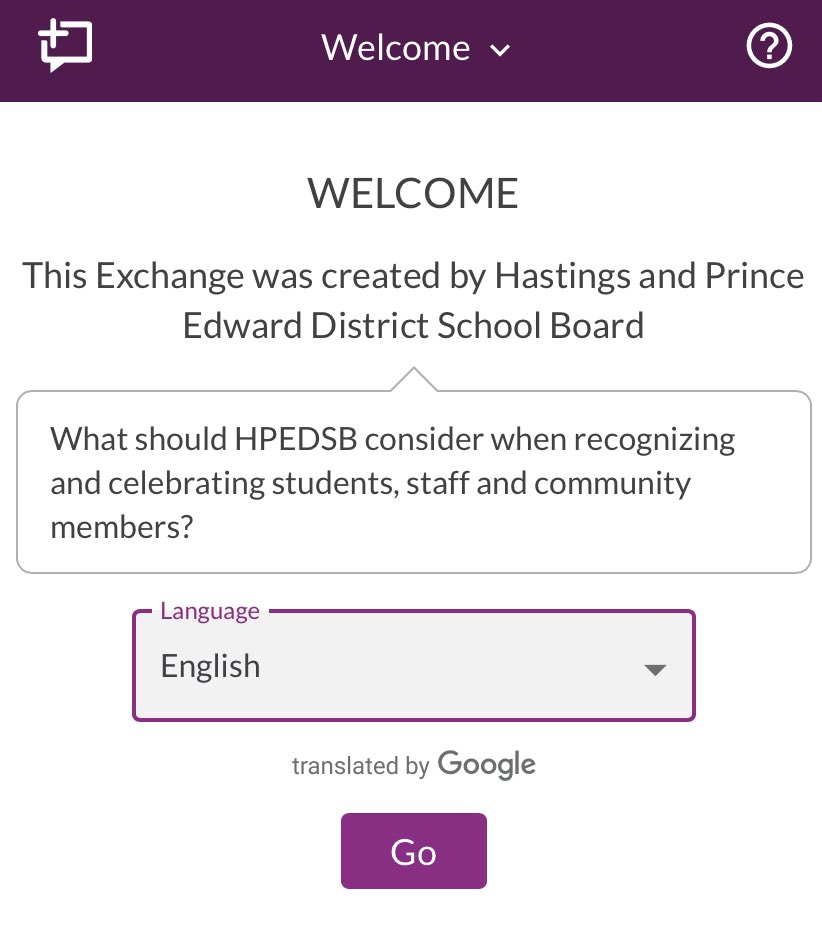 HPEschools's tweet photo. We invite you to participate in our ThoughtExchange about celebrating people. Share your thoughts on how we can celebrate people who contribute to student achievement, well-being. Open until March 7 https://t.co/y7m9o7xain #HPEtogether #Proud2BeHPE https://t.co/fC9pmb1bXH