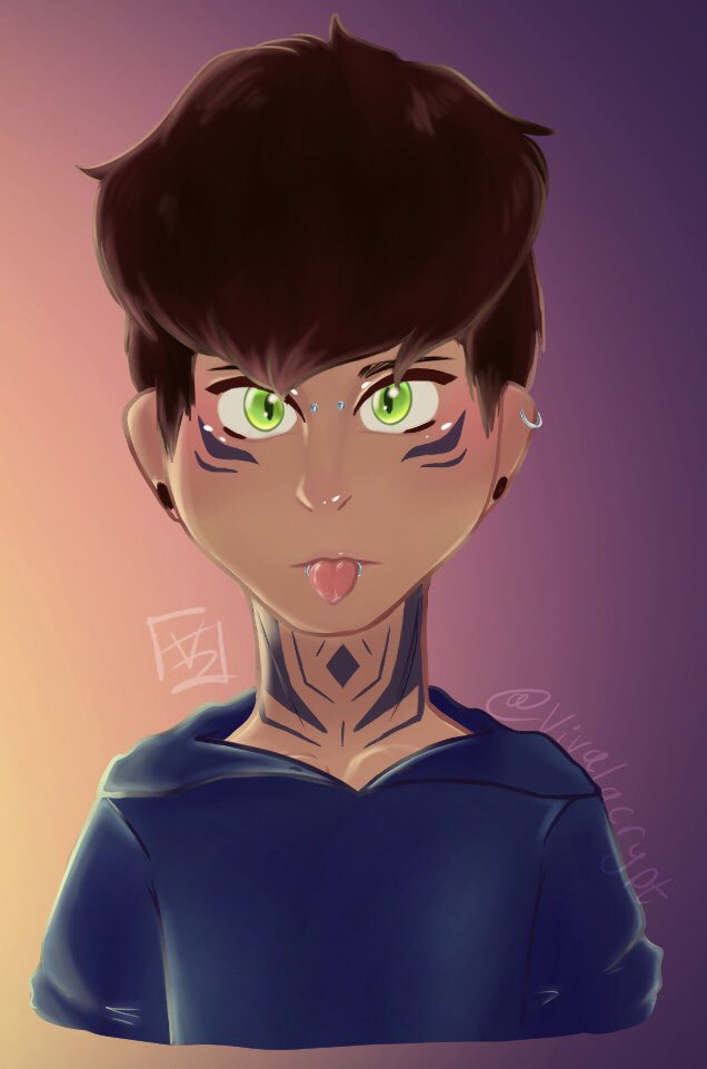vivalacrypt's tweet photo. I’m SUPER proud of this it took me like 2 days!!! His name is Apollo and he was based off a human version of my cat! I’m obsessed with the tattoos 👀 #Apollo #Apolloart #art #sketch #comic #illustration #digitalart #Doodles #artwork #greekgods #mythology #greekmythology https://t.co/9ckN7iKyrq