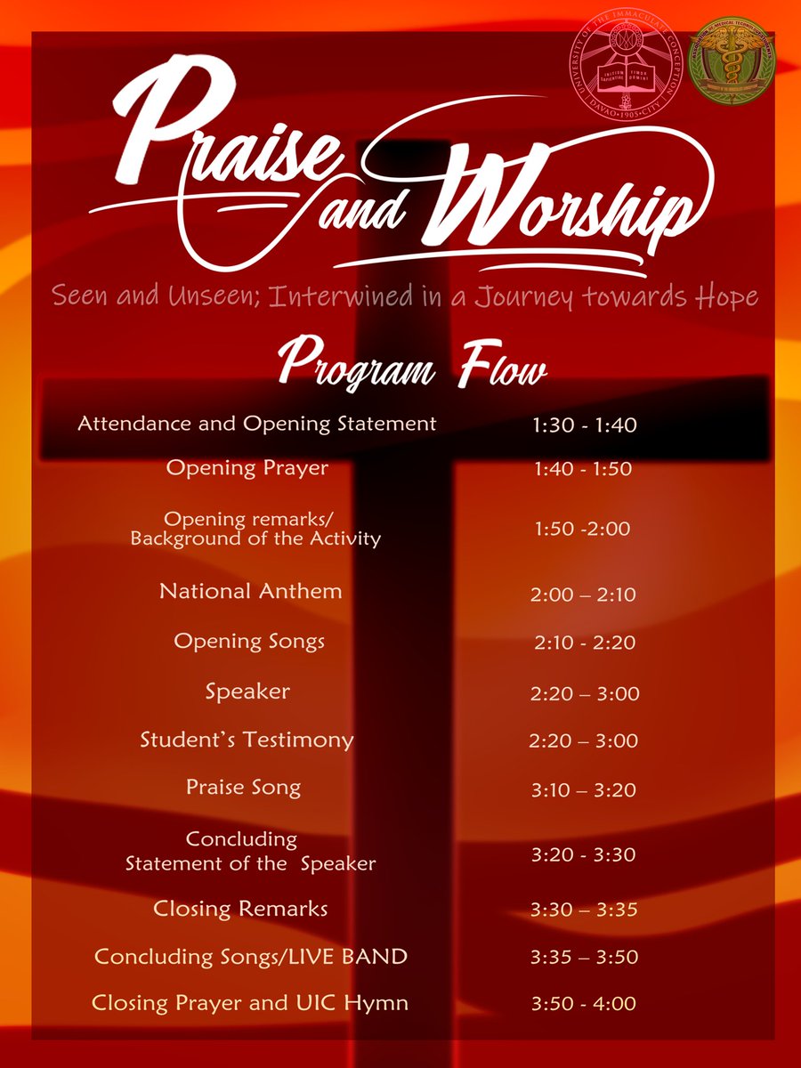 TatakMedtek's tweet photo. 𝐓𝐎𝐃𝐀𝐘 𝐈𝐒 𝐀 𝐖𝐎𝐍𝐃𝐄𝐑𝐅𝐔𝐋 𝐃𝐀𝐘!🙌

We only have  hours left before our second virtual praise and worship will commence! https://t.co/gEyJ2op8pa