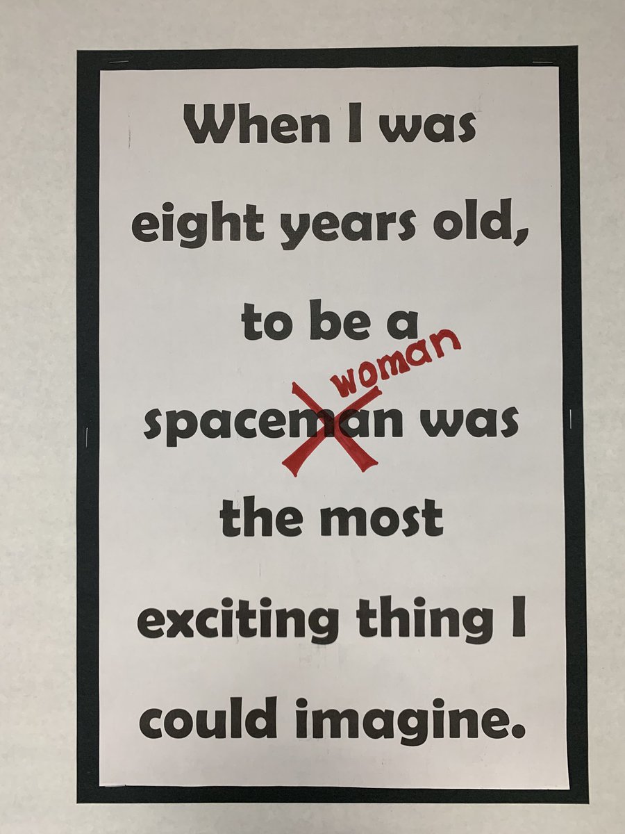 HarryWHBell's tweet photo. Getting ready for International Women’s Day and Month in March, ⁦@pennerLRSD⁩ is promoting the many roles girls and women have in a just and inclusive world. Roberta Bondar, Canadian astronaut, will be the person of importance on the Library bulletin board for the month! https://t.co/Sx9s8kYTDq
