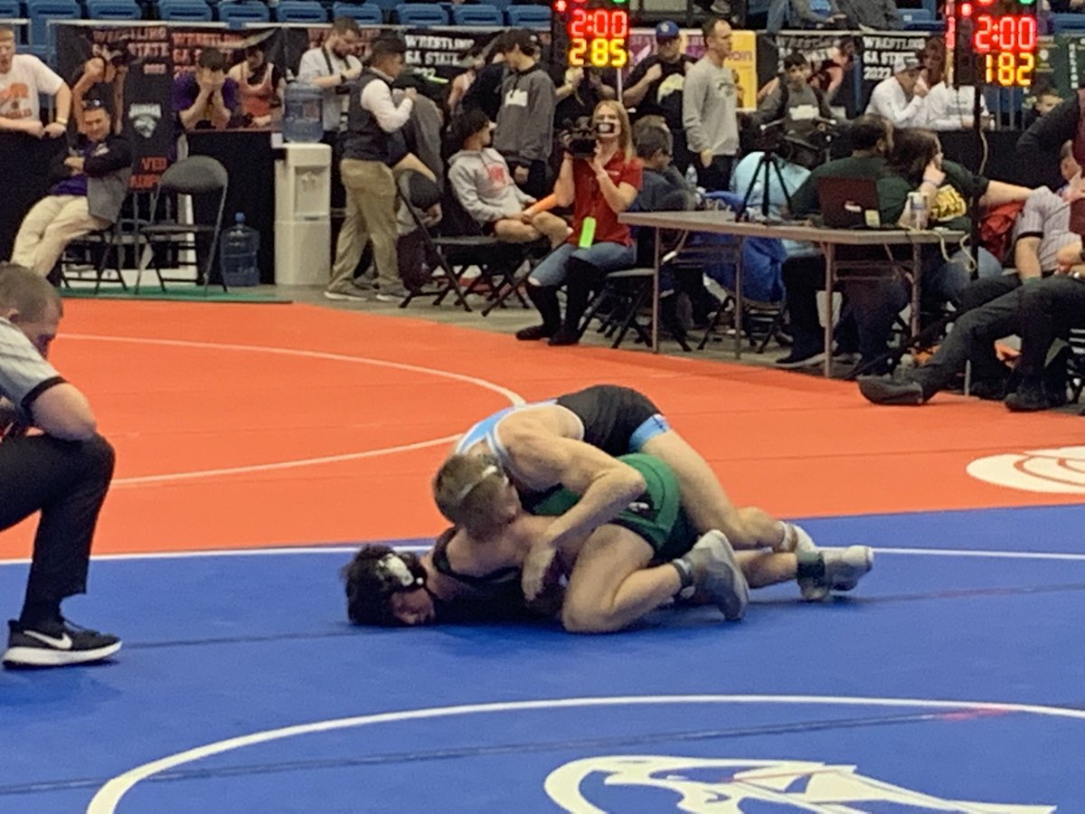 Levin with the win in the Semi’s!  Mason will wrestle for a State Title tomorrow at Hartman Arena!  #tigernationproud