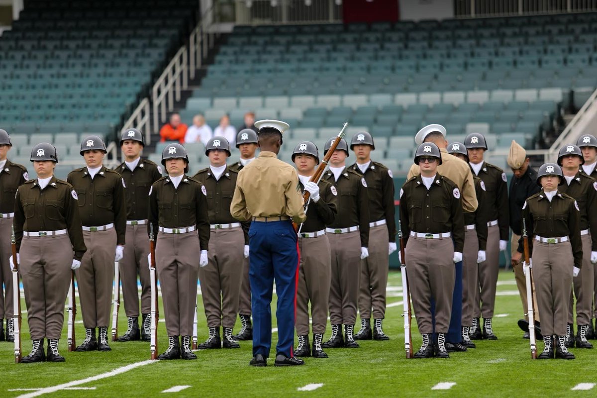 TAMU's tweet photo. Fish Drill Team is National Champions, again! 🏆  👍 

The Class of 2025 earned the top award at the Tulane University Mardi Gras Drill Meet today, continuing a long tradition of bringing the championship back to Aggieland! @AggieCorps #tamu https://t.co/AM2YQ9qyd4