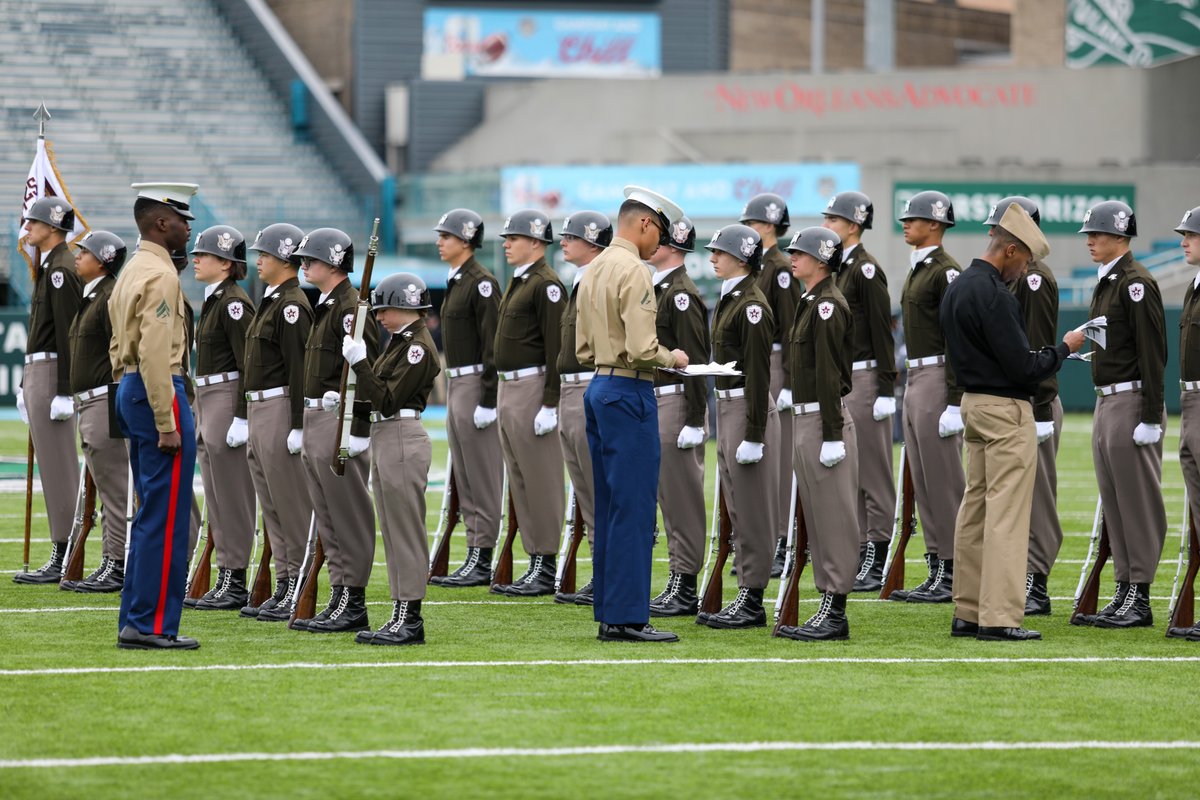 TAMU's tweet photo. Fish Drill Team is National Champions, again! 🏆  👍 

The Class of 2025 earned the top award at the Tulane University Mardi Gras Drill Meet today, continuing a long tradition of bringing the championship back to Aggieland! @AggieCorps #tamu https://t.co/AM2YQ9qyd4