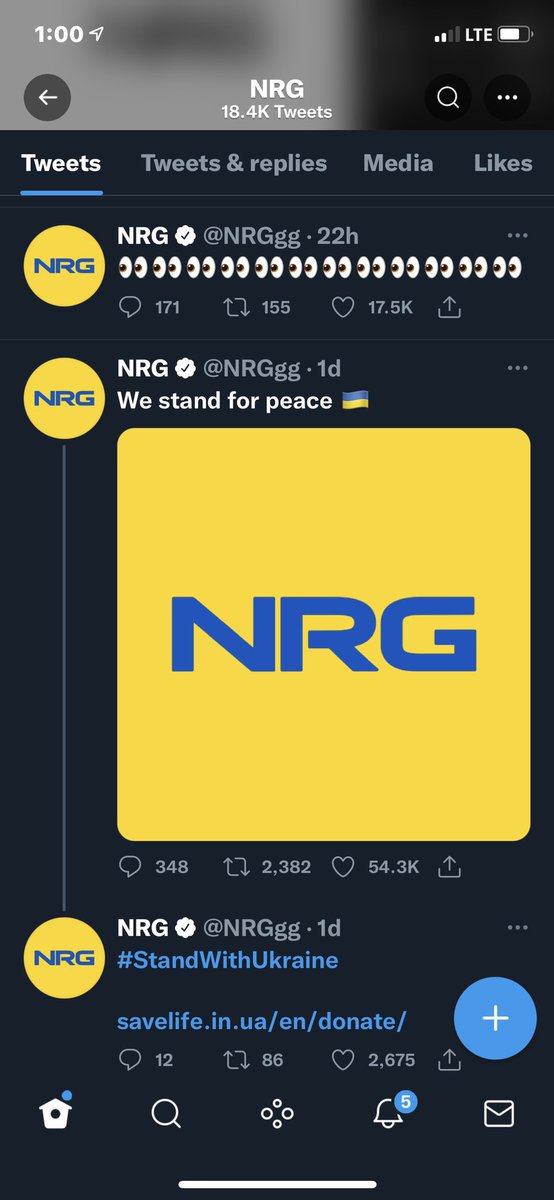 BMaster475's tweet photo. Glad to see Esport teams supporting Ukraine 🇺🇦 and these are just a few @100Thieves @NRGgg @FaZeClan https://t.co/qXBBWjuPoF