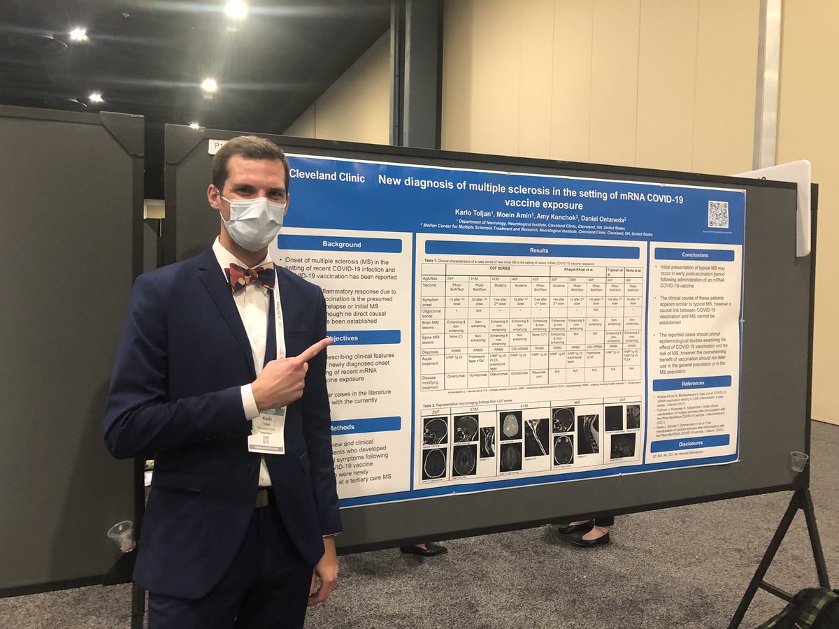 Great work by @candidekarlo presenting our report of COVID vaccination and new onset of MS. <a href="/ACTRIMS/">ACTRIMS®</a> @doc_RohitBakshi <a href="/AKunchok/">Amy Kunchok</a>

New diagnosis of multiple sclerosis in the setting of mRNA COVID-19 vaccine exposure jni-journal.com/article/S0165-…