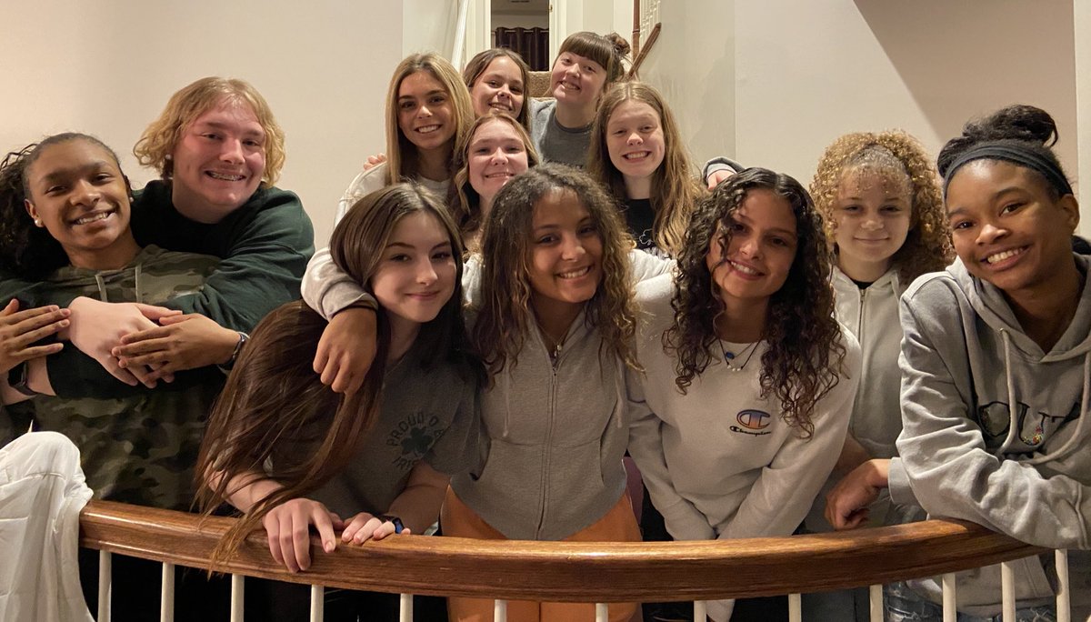 Never a dull moment with this bunch. Team dinner 🌮🌮🌮 before districts tomorrow. Blame coach for any intestinal distress.🍀🏀