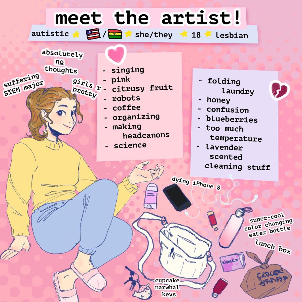 p_lomm's tweet photo. catching up on stuff I forgot to post to twt- here’s a little Meet The Artist thing I had wanted to do for a while! https://t.co/IuzzRtIDzp