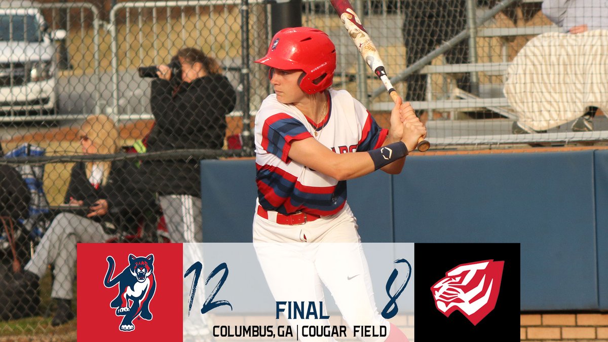 FINAL | Cougars pick up a win to kick off a 3-game series over West Alabama <a href="/caitlyncanady/">cait🌸💛💕</a> finished the day with a 2B &amp; 3B #GoCSU🐾