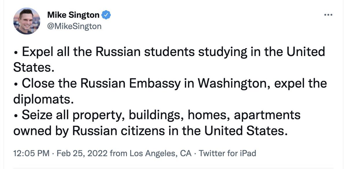 TamanishaJohn's tweet photo. Although the former NBC executive deleted this tweet, I do want to share that within US academia there is still this widespread belief that Russian &amp; Chinese students (foreign or not) are “spies,��� and “should push come shove, their human rights can easily be discarded in the US.” https://t.co/XqCN4wJeVR