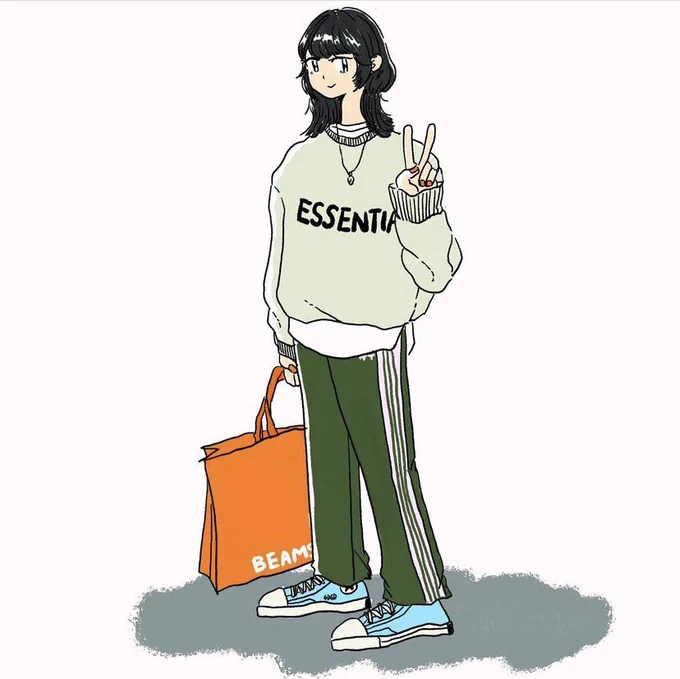 一年位前と比べると服の解像度が抜群に上がった気がしますヮ