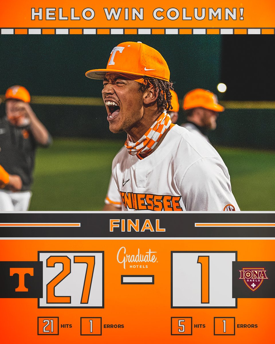 One down, two to go this weekend.

#GBO // #OTH // #VolsWIn