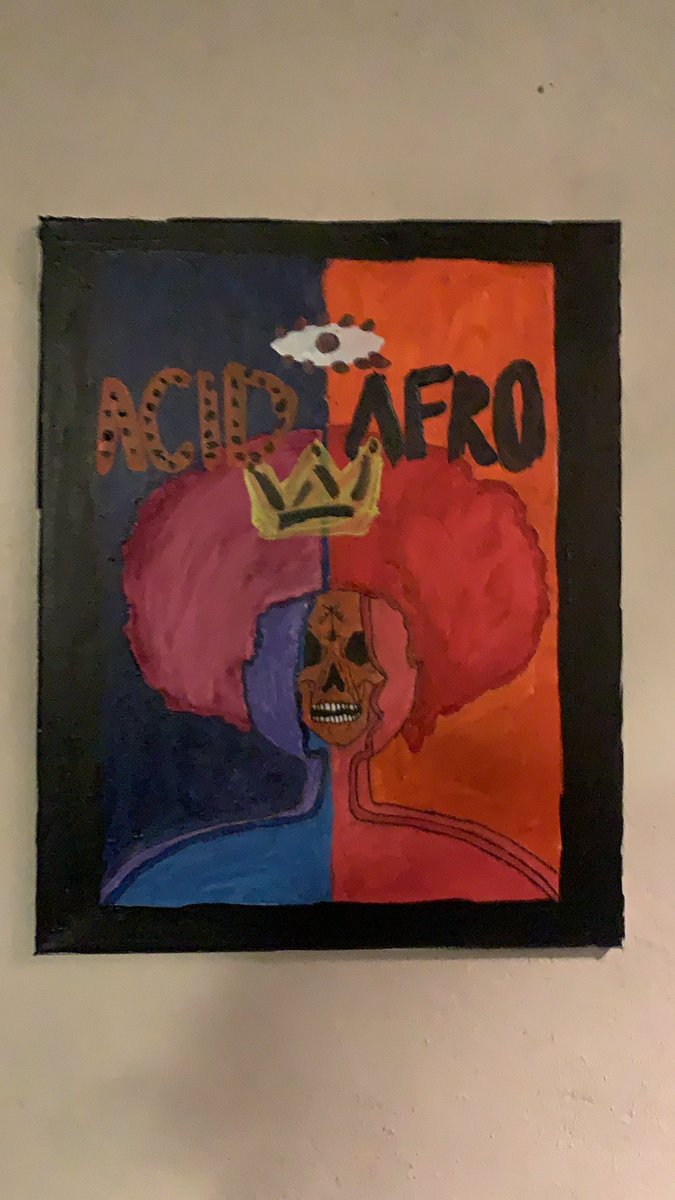 acidafro's tweet photo. Hey #web3 frens I’ll be dropping my 1st NFT “Rebirth 222” on @exchgART right know I am working on the canvas which will be awarded 2 the winner of the auction 🤍 here is painting I did with acrylic paint in smaller canvas . I decided to get a bigger canvas (30x30) &amp; spray cans https://t.co/qaxqjR40Z2