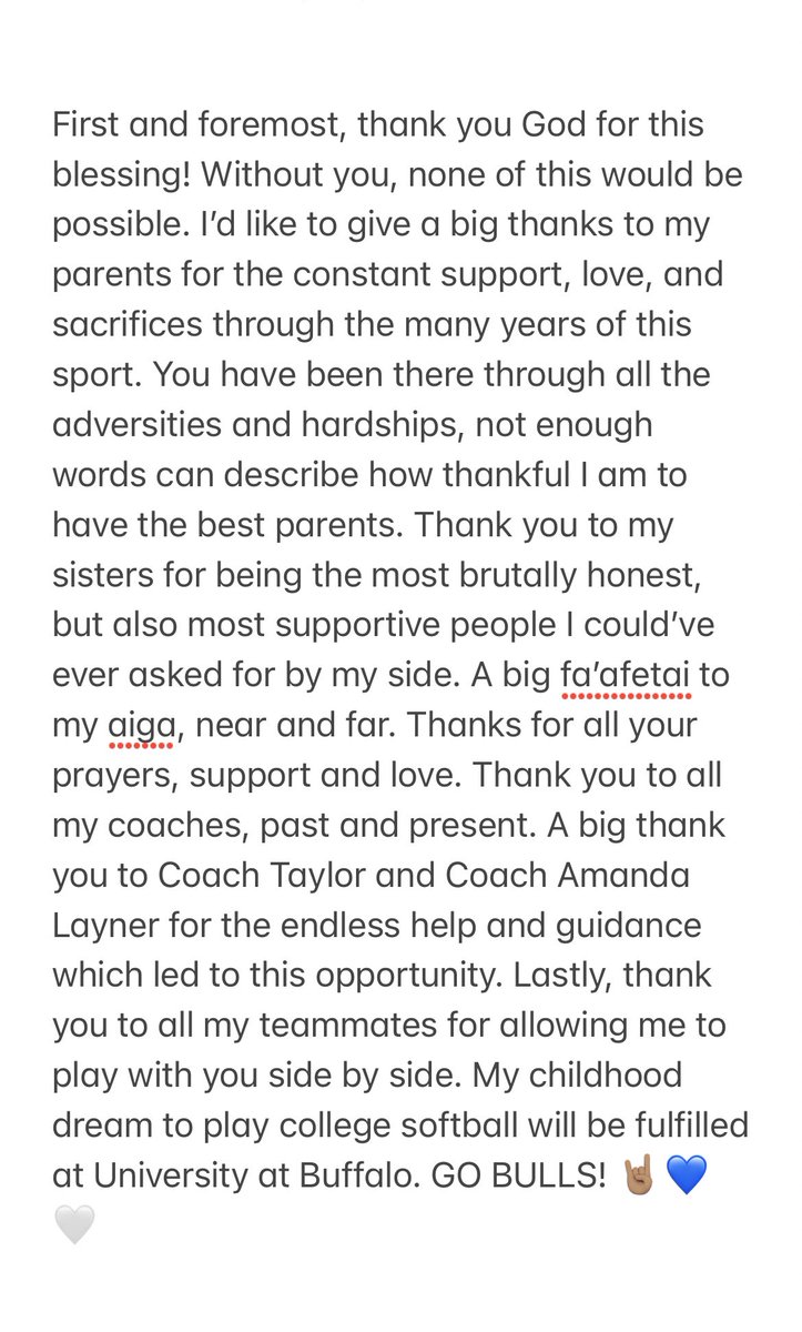 candaceripine's tweet photo. COMMITTED!!! 🤘🏽🤍💙 @UBBullssoftball @mikeruechel @JodyHennigar @MStingraysByers @vaial5 https://t.co/sVhLQmw3bt