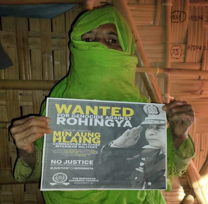 AhasanFrom's tweet photo. Moriyan Khatun, 96 years old Rohingya woman in Bangladesh refugee camp, wants Min Aung Hlaing and the generals accountable for the genocide against Rohingya.

#JusticeForRohingya #Myanmar #MyanmarMilitary #MyanmarGenocide #ICJ_BringSACToJustice #TheGambia
#Rohingya #MinAungHlaing https://t.co/NmcsTge68e