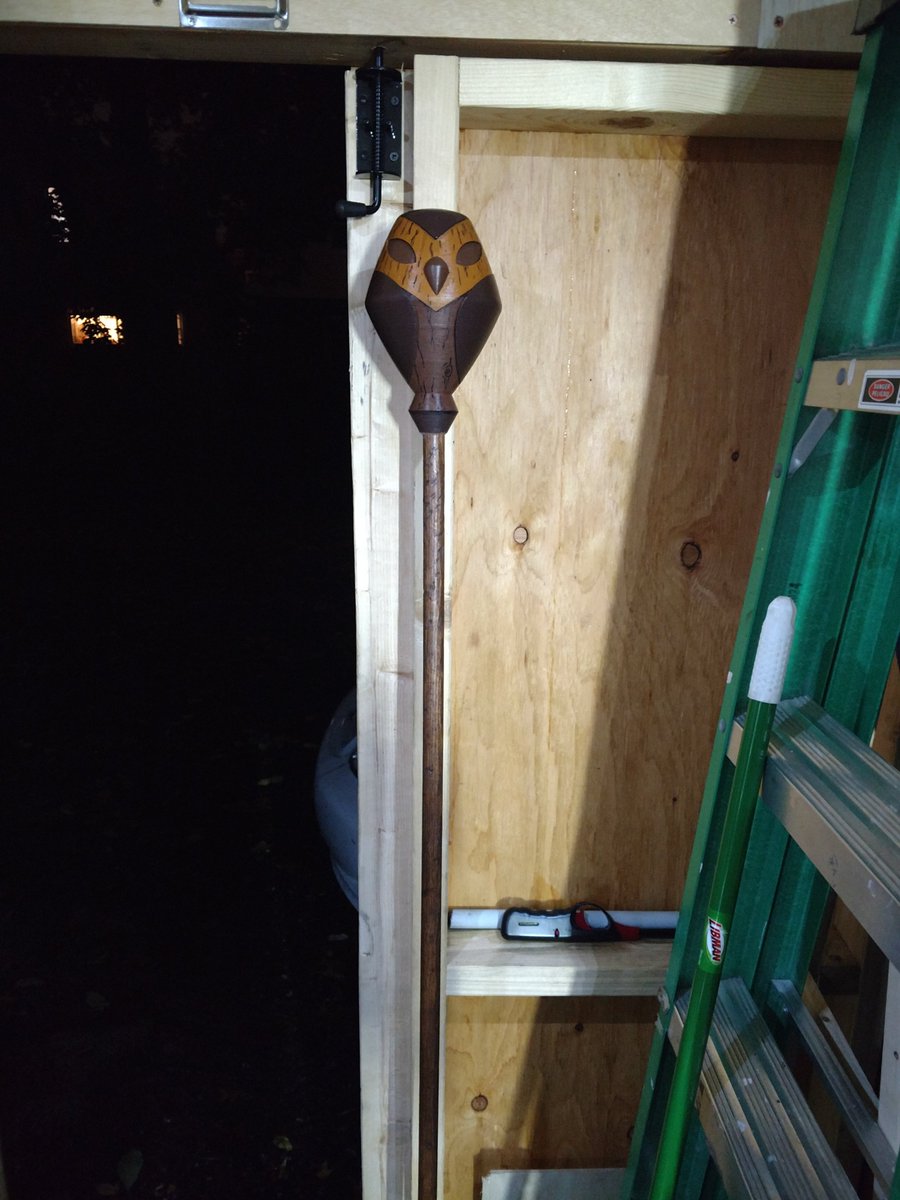 MKG97405787's tweet photo. I definitely have to do a full photo of this cosplay one day. Hand painted staff and hooty and hand styled wig (it was soooo heavy 😅) 😊 🦉🏚️ #cosplay #props #eda #EdaClawthorne #theowlhouse #owlhouse #toh #youngeda #wig #homemade #favorite #fun https://t.co/jWo1QN0N79